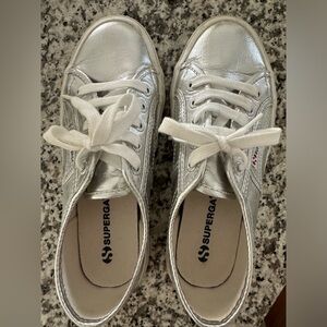 Superga silver sneakers